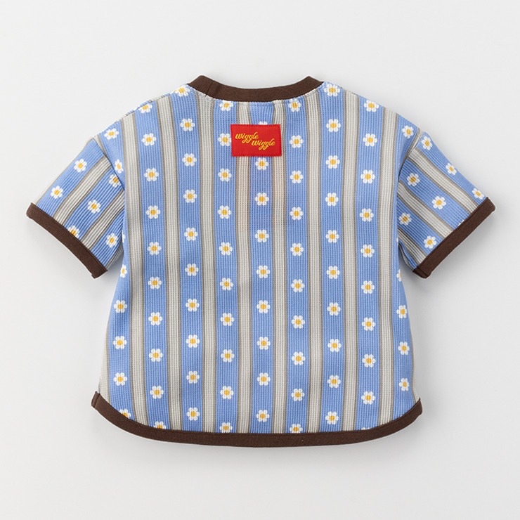 🇯🇵限時預訂 日本直送🇯🇵Wiggle Wiggle兩色花花條紋短袖上衣