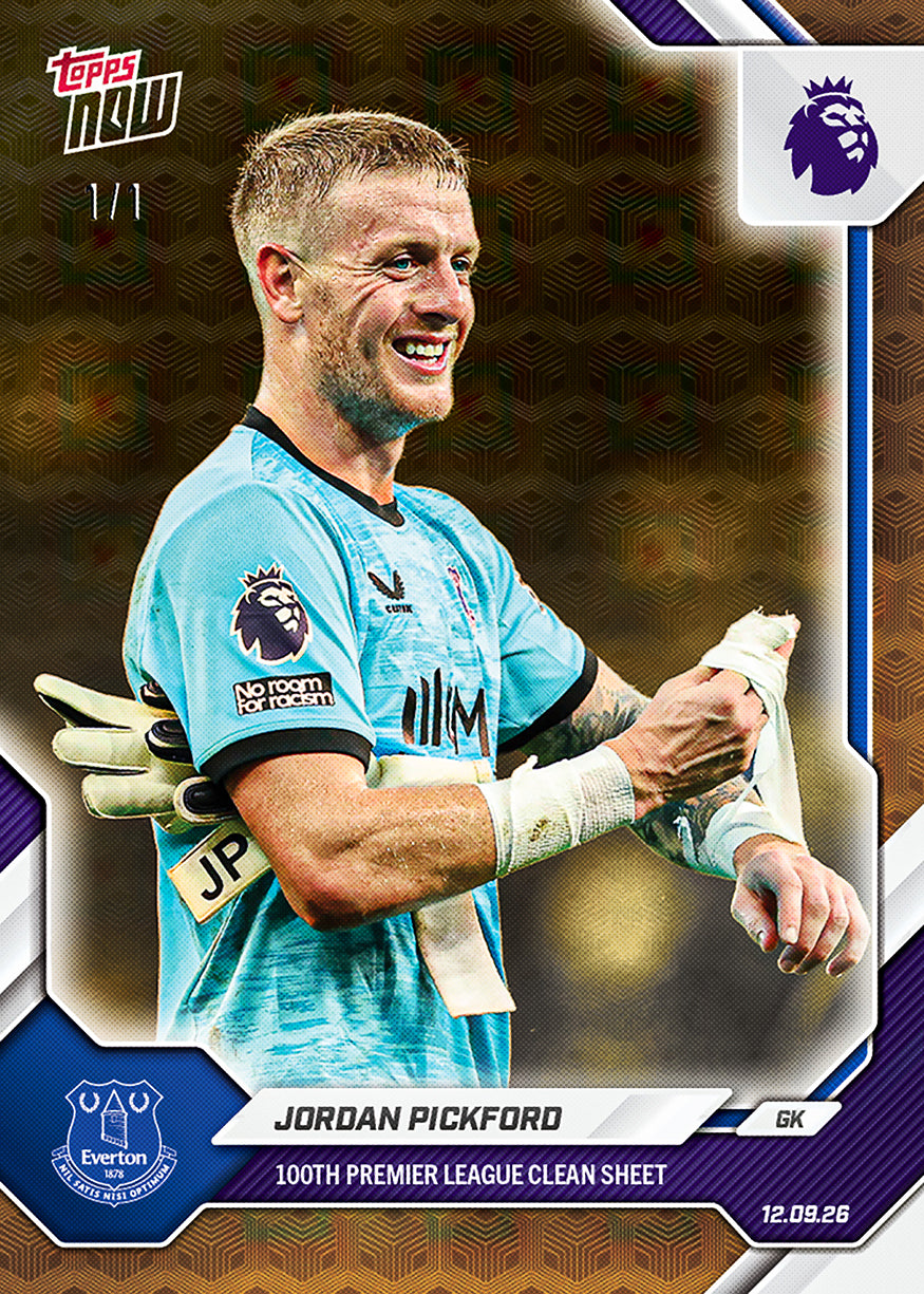 Jordan Pickford - 2026-27 Premier League Topps NOW® #23【團購】