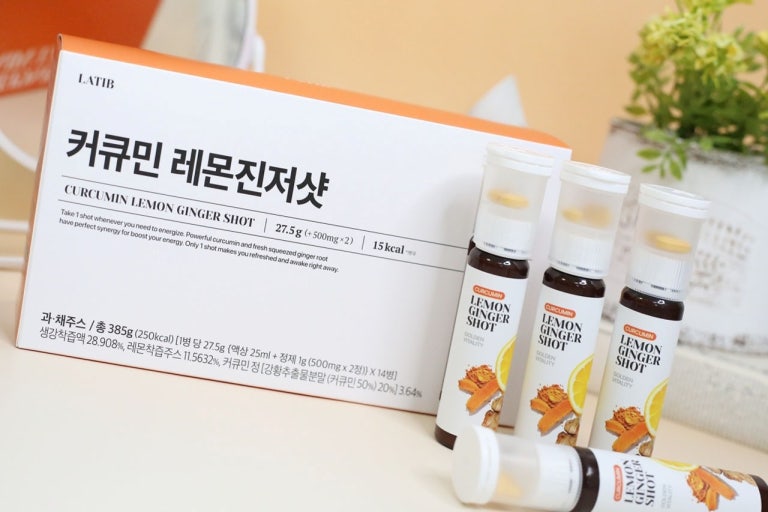 喚醒活力｜韓國 LATIB 薑黃 檸檬生薑飲｜Curcumin Lemon Ginger Shot