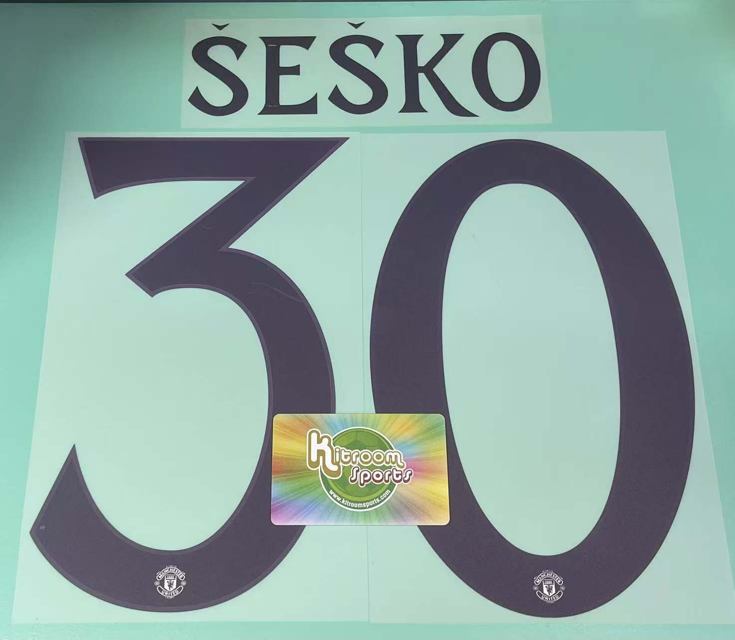 2025-26 Manchester United Away Cup Nameset #30 Šeško