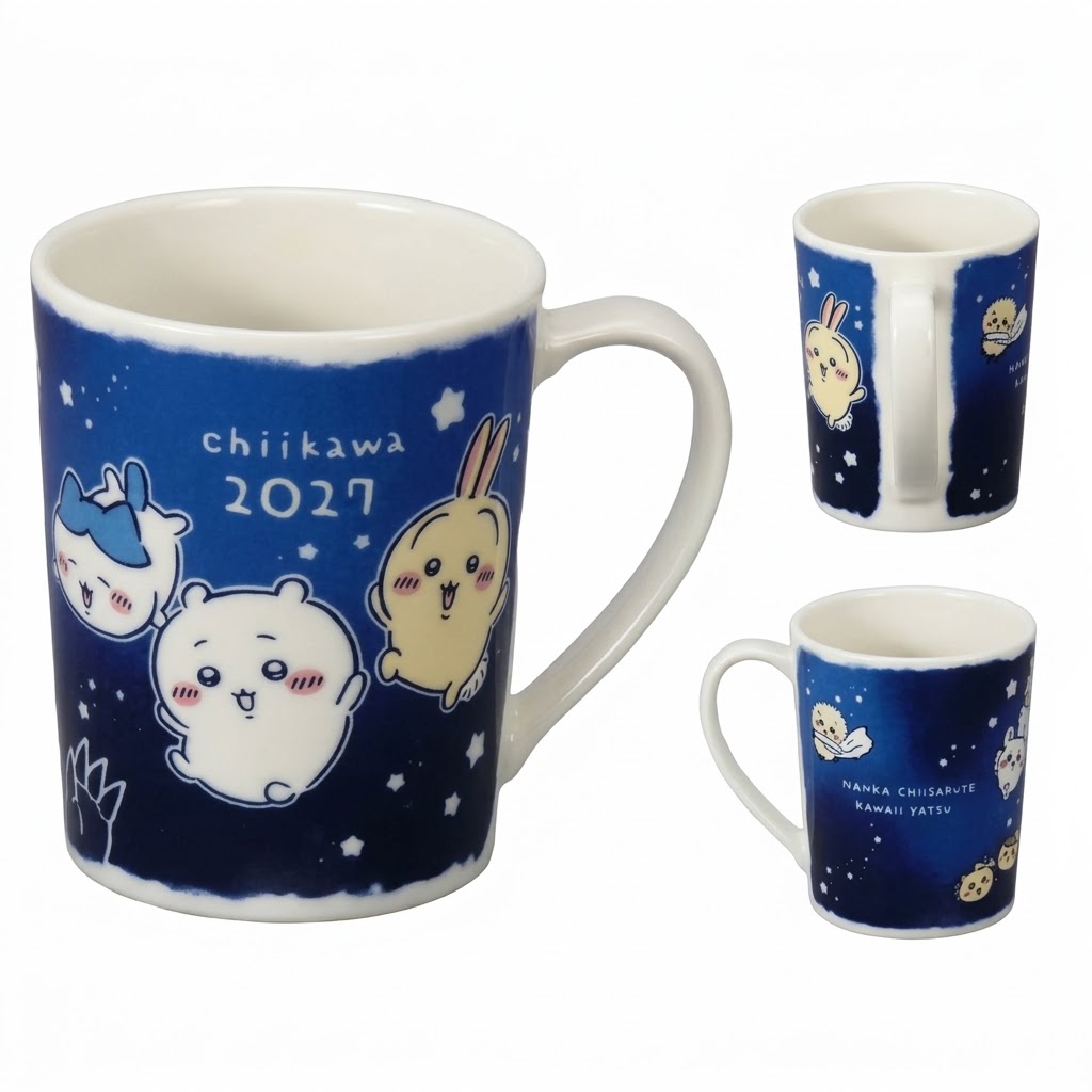 日本製 Chiikawa 2027紀念 星空陶瓷碟 / 杯