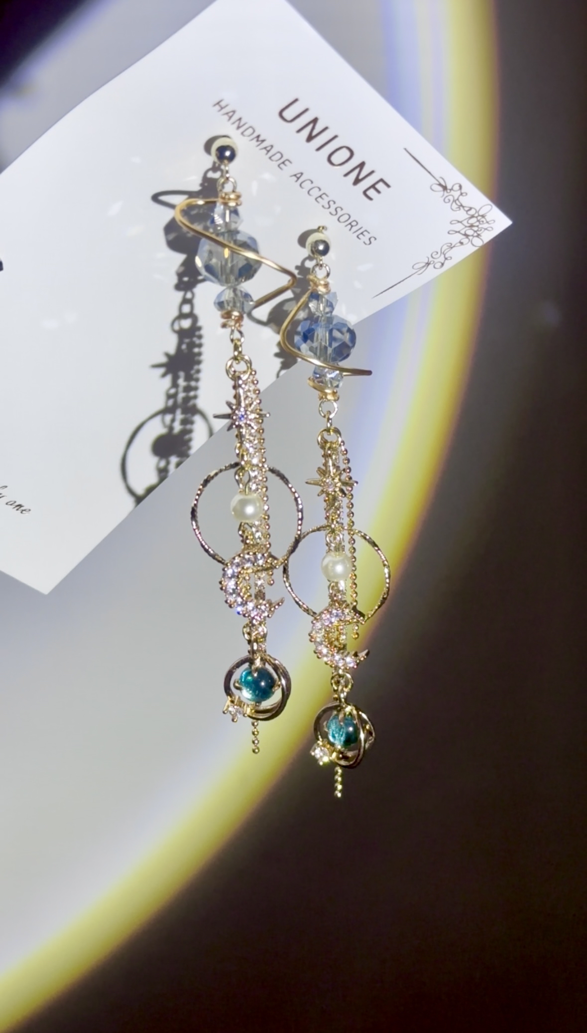 手製扭結星球耳環🌍