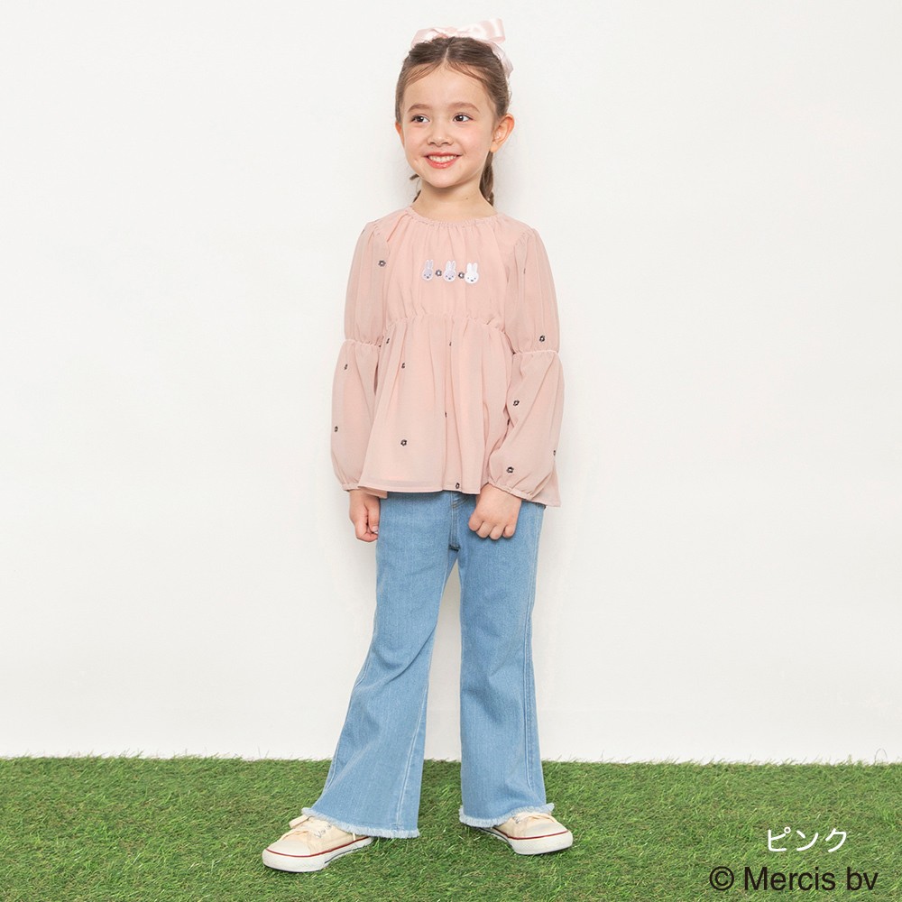 🆕【⭐訂購⭐】🌀 #Miffy 背後緞帶 刺繡雪紡上衣［2款選］🌀 [ELBA-0121][260315]