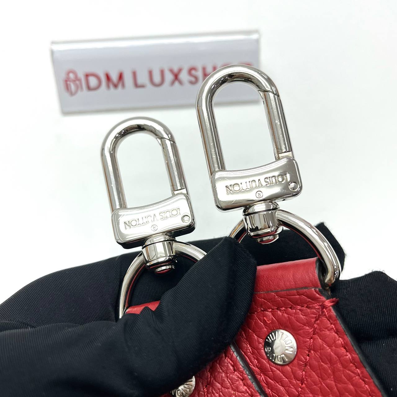 LV Red Leather Strap