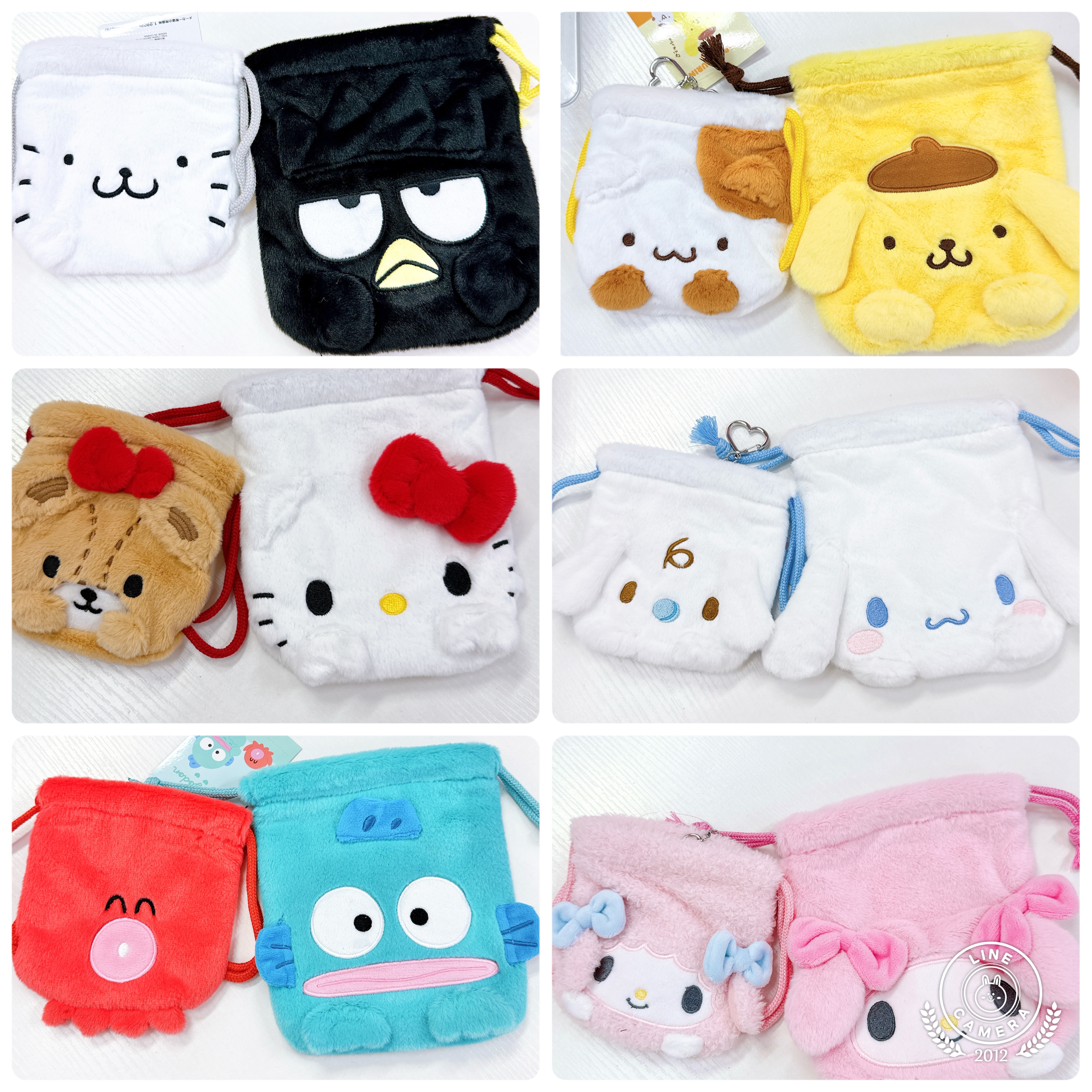 日本版Sanrio索袋套裝 一套兩個 細嗰個可以當背囊俾公仔孭上身