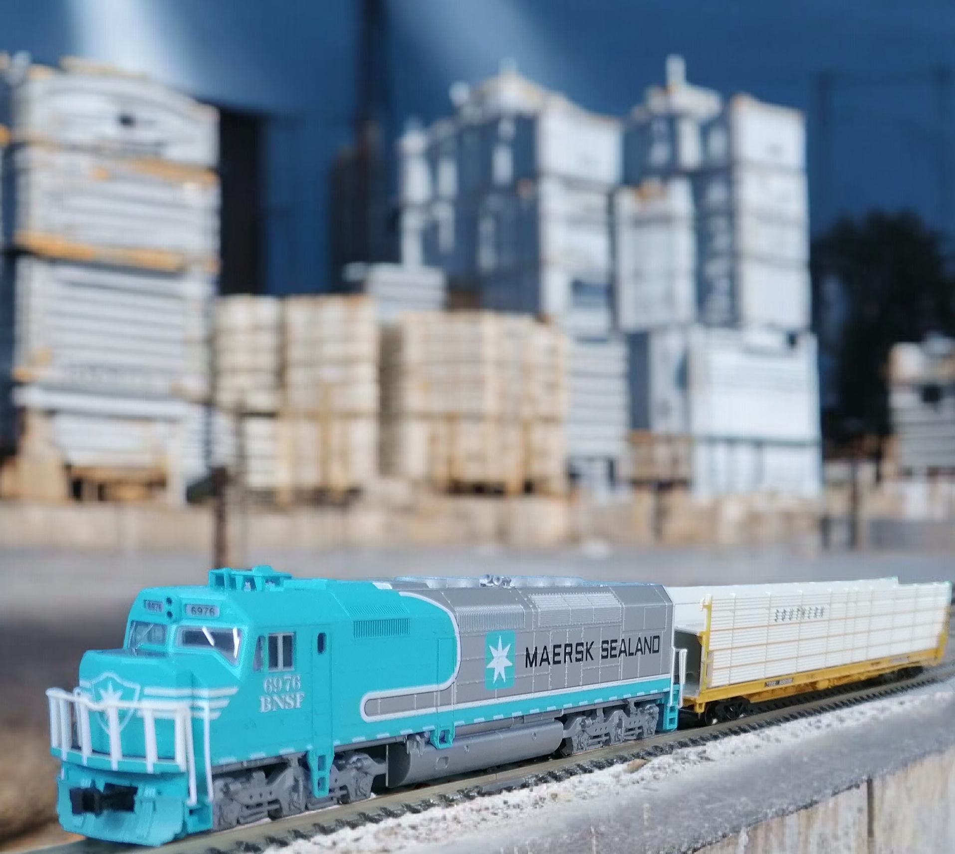 Kato SD40F Maersk N BN北美機車