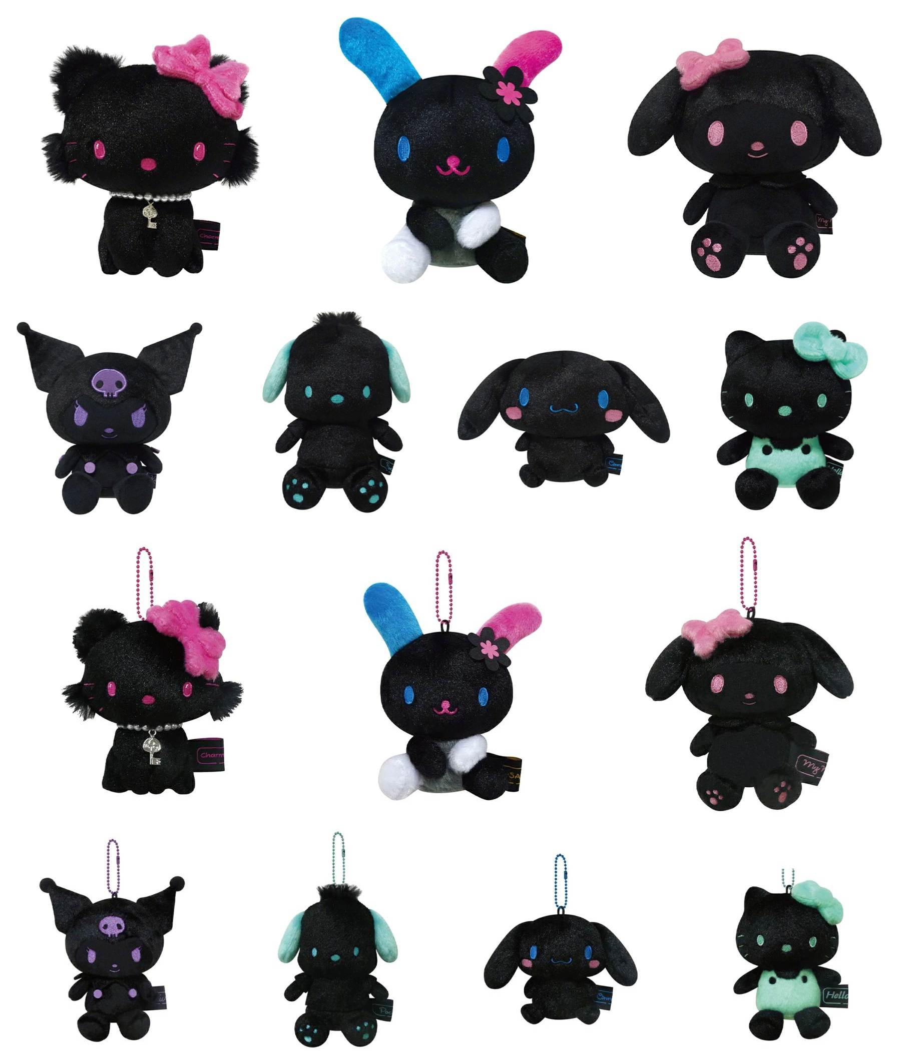 預訂 | 日本版 Sanrio Black Vivid 黑暗系列公仔掛件