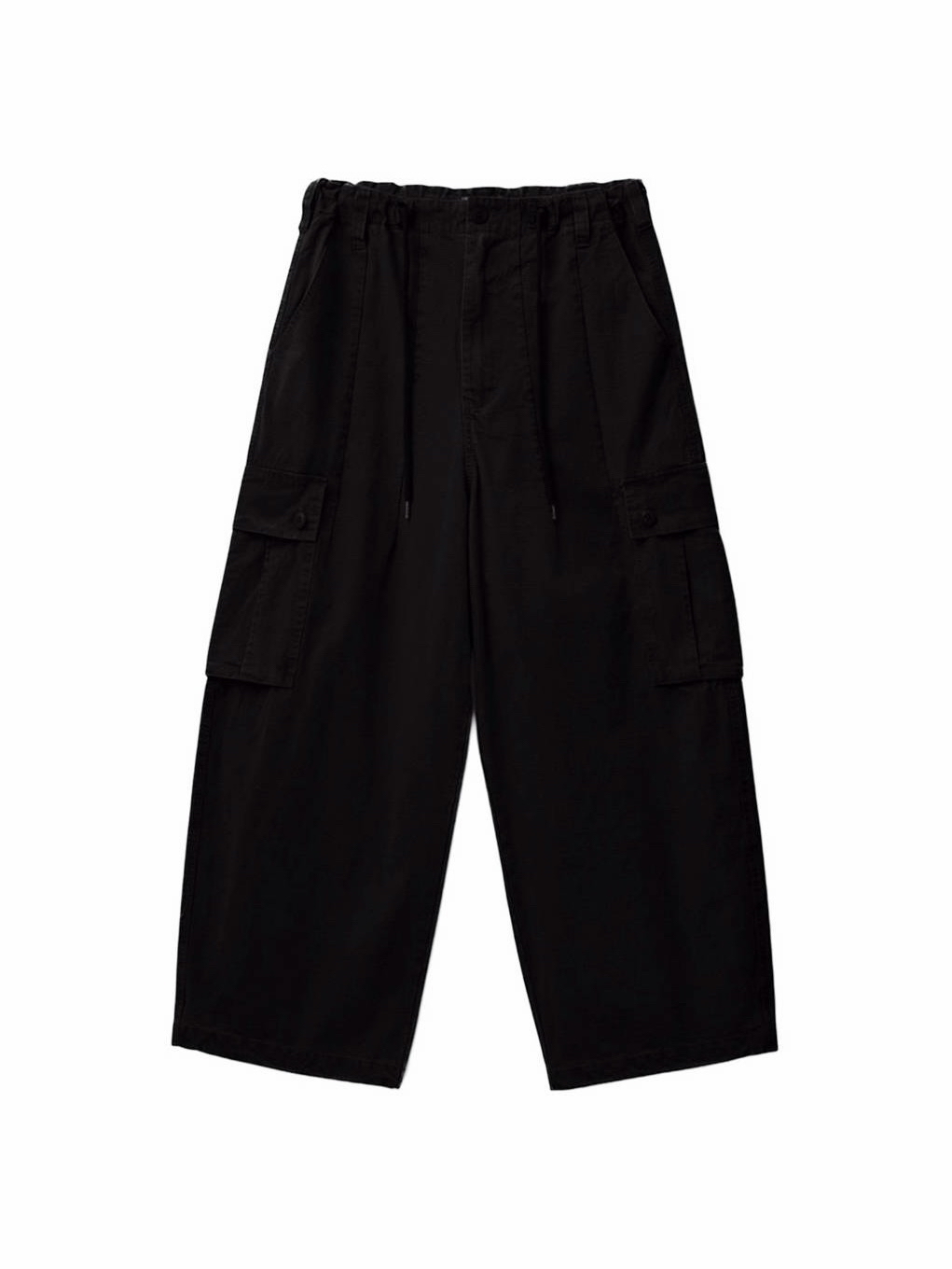 Drawstring Cotton Cargo Pants