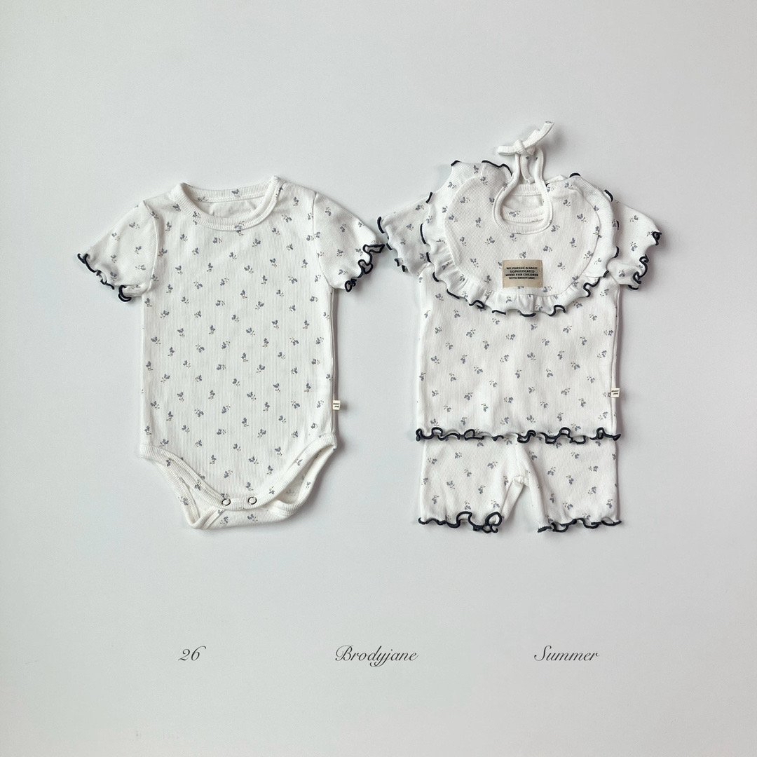 Blueberry Flower Short-Sleeve