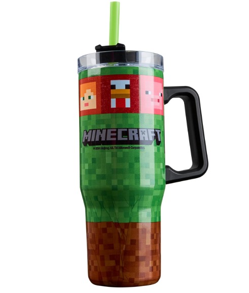 美國直送🇺🇸 MINECRAFT 不鏽鋼雙層隔熱保溫瓶 - 940ml