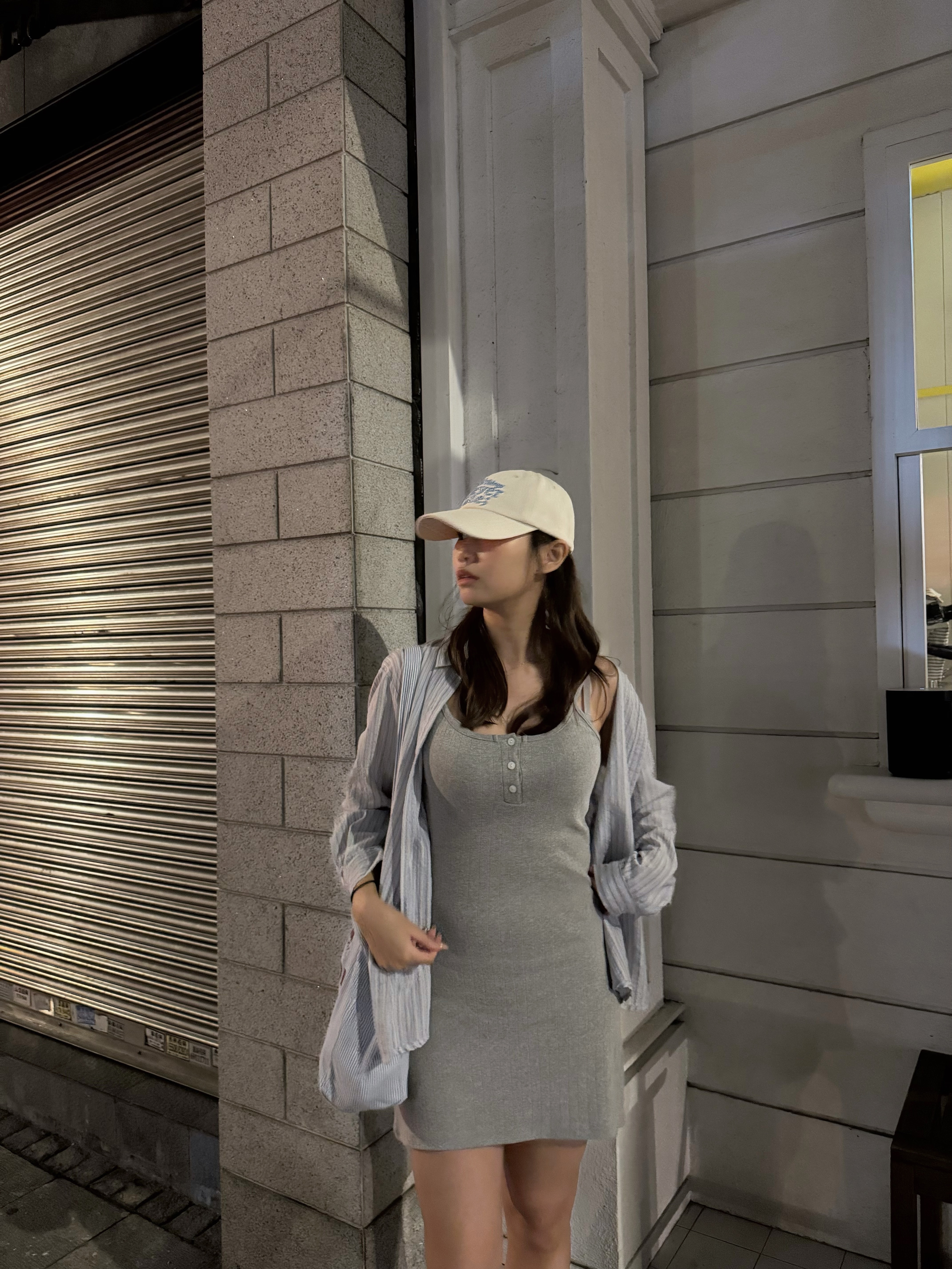 日常柔和直條紋襯衫(兩色入)