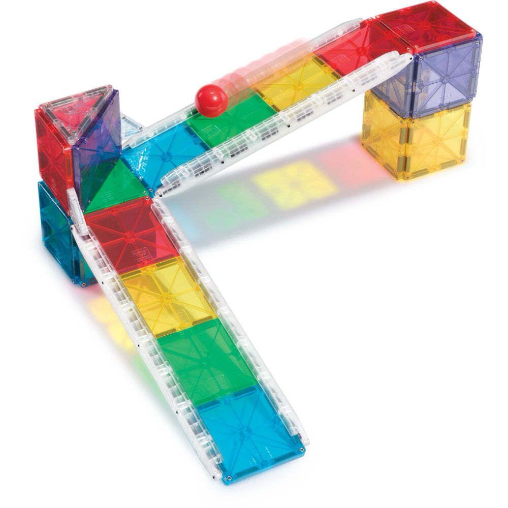 Magna-Tiles - 磁力積木賽道滑行套裝 33 件組