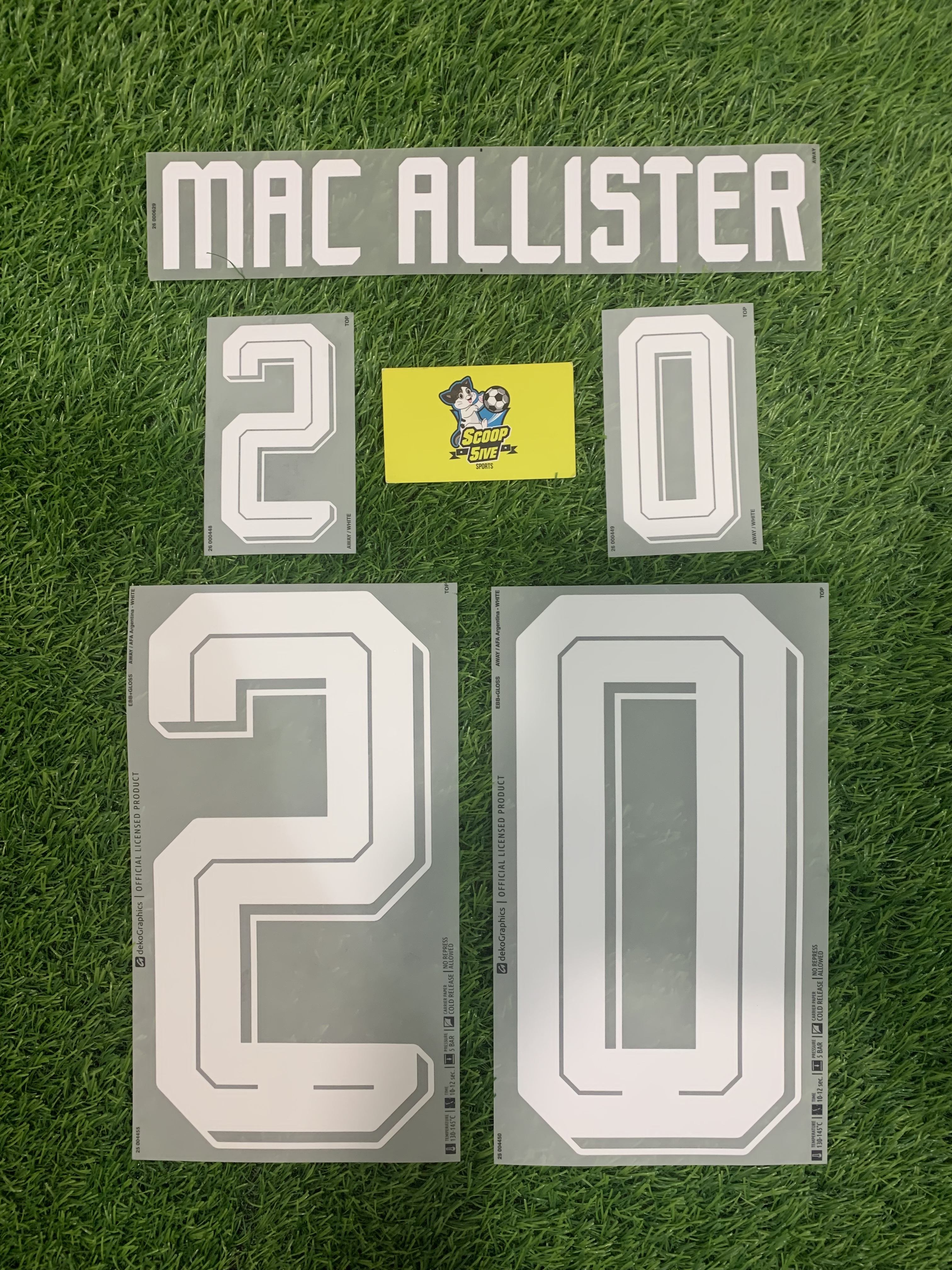 2026世界盃 阿根廷 作客 印字 20 Mac Allister