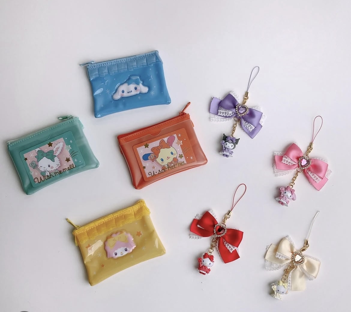 日本預訂📍日本Sanrio蝴蝶結偶像造型系列 - 公仔/吊飾/Tote Bag/化妝袋/盲盒 10/6日本開售