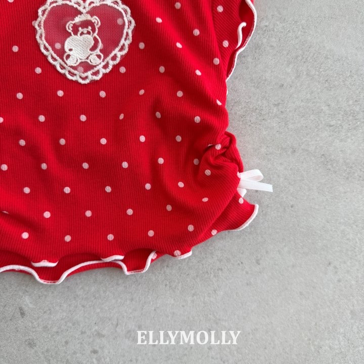 Dot Mimi Shirring Tee