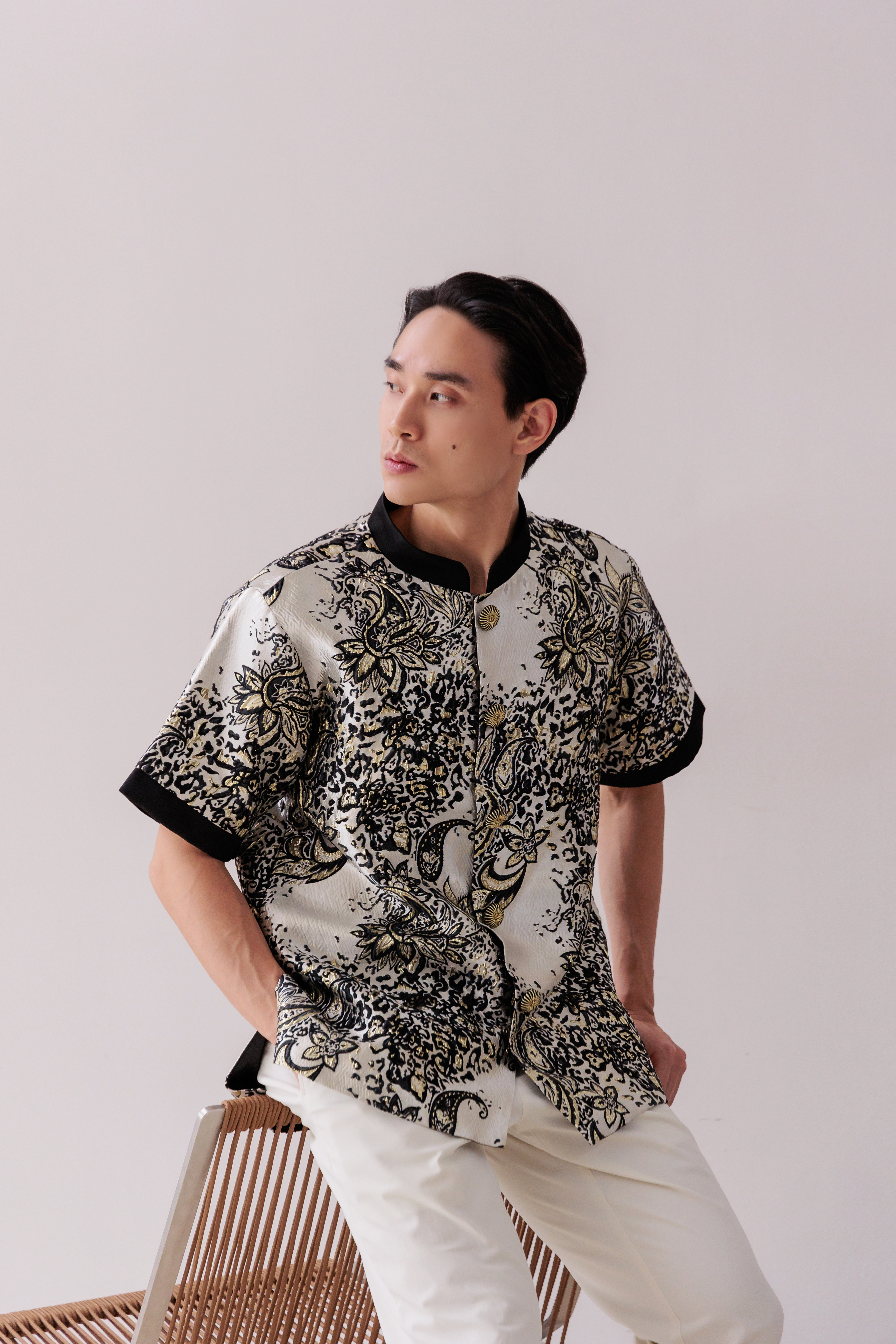 【Pre- Order】Gilded Majesty Elegance shirt  臻华盛景 IW004