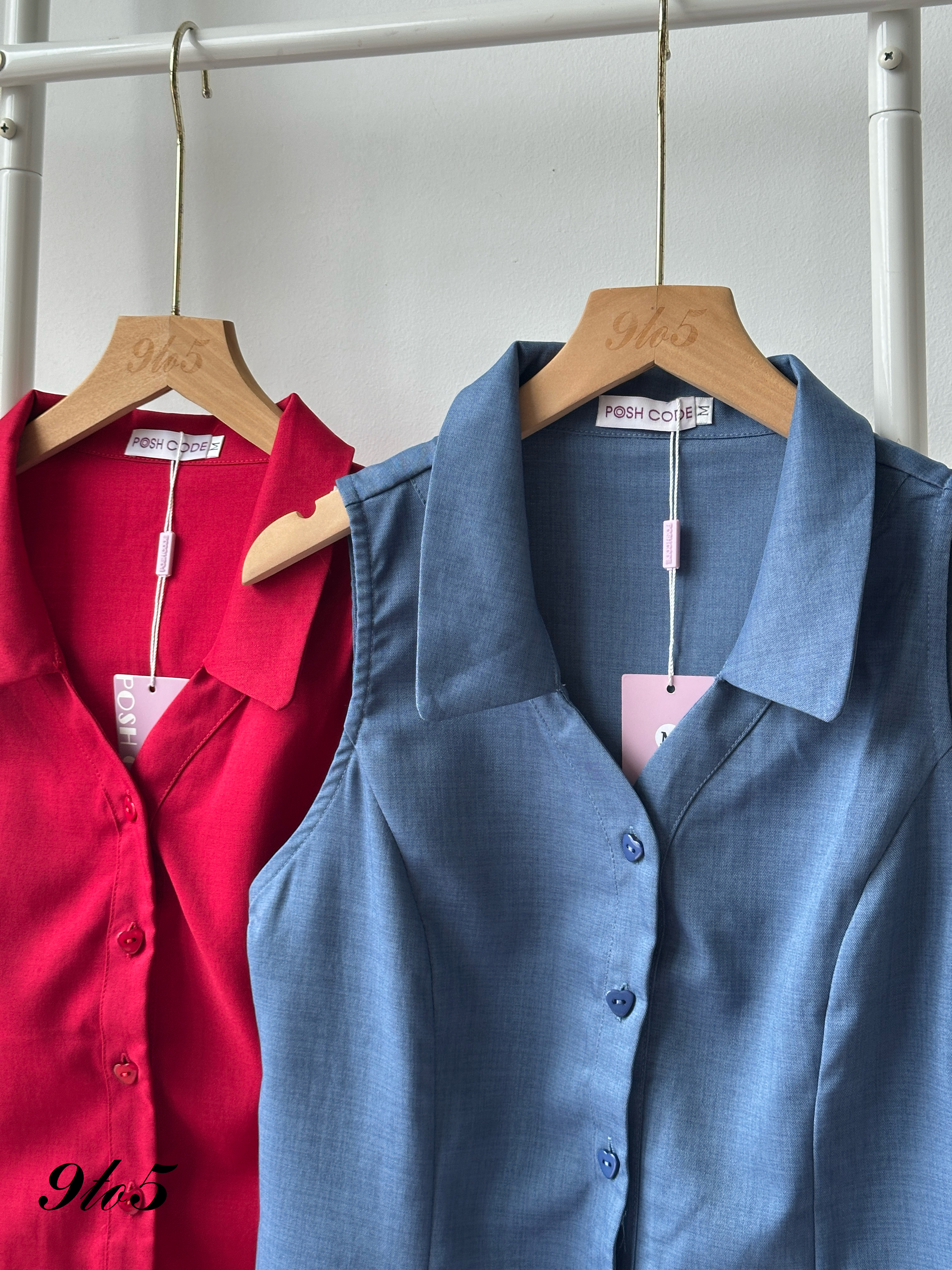 T4111 Halter Neck Sleeveless Top - 4 Colors 