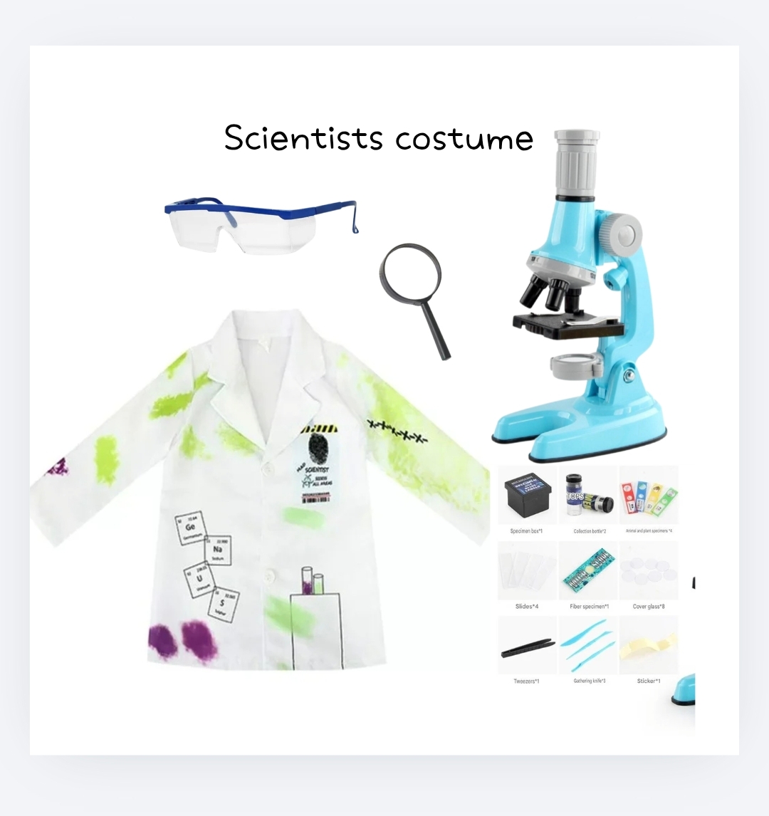現貨 Lets cosplay 兒童科學家Cosplay服裝 建築師職業扮演 scientist Costume 夢想職業服裝Dream Career Costume，我的志願服裝系列，適合故事角色扮演、學校活動及萬聖節服裝 cos1097