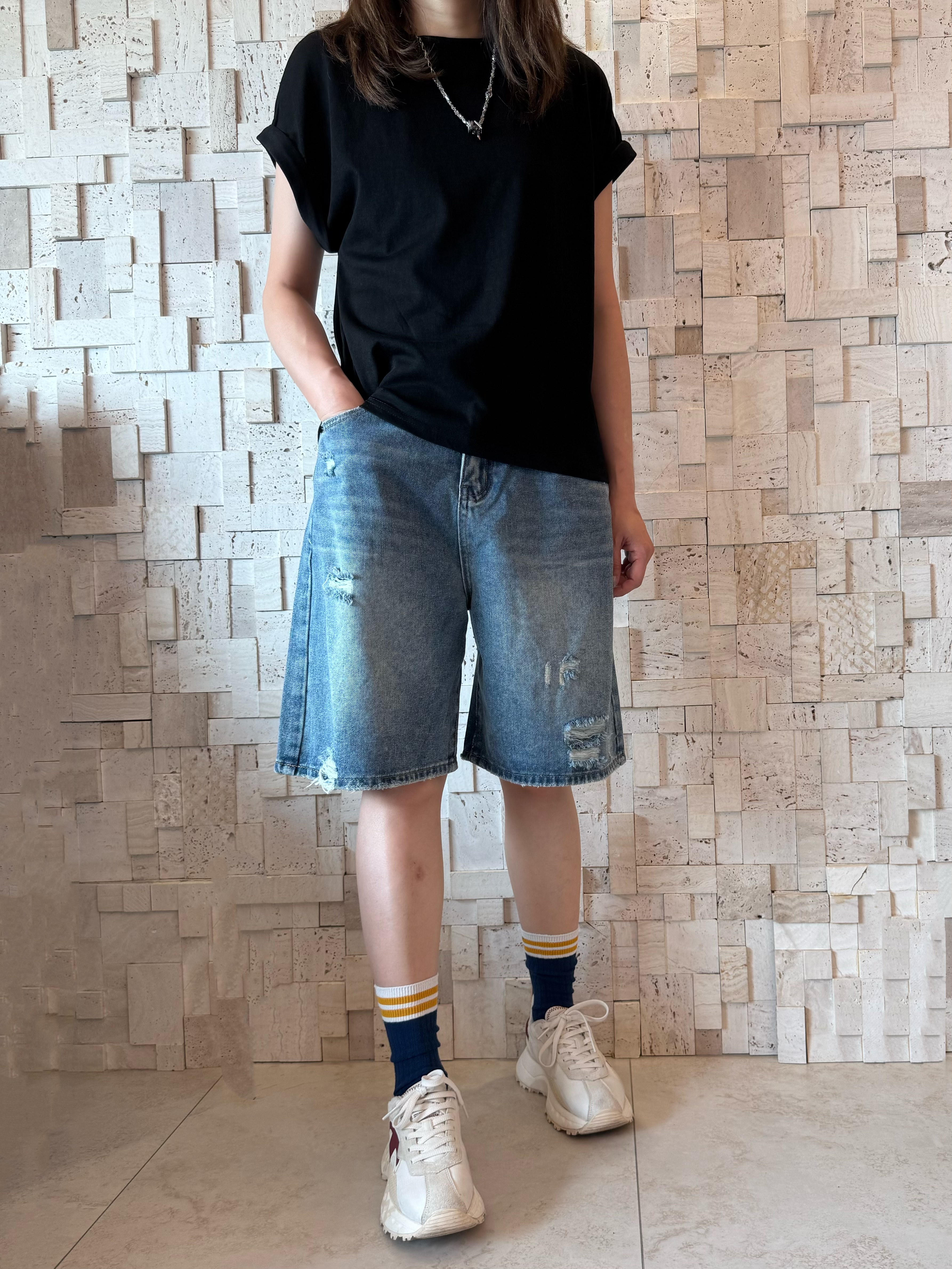 #2090 淨色全棉Top