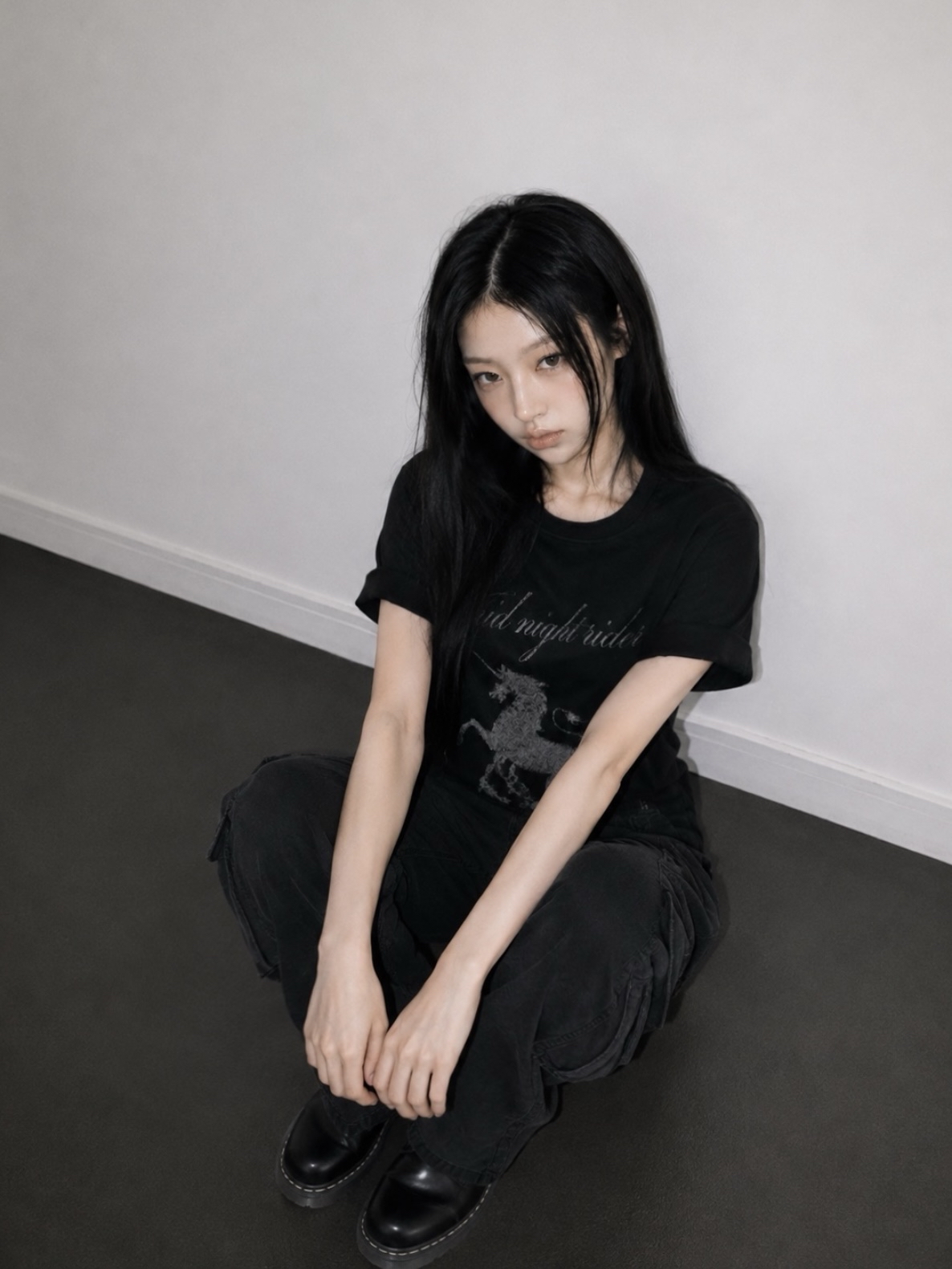 Unicorn Lettering Graphic Short Sleeve Top