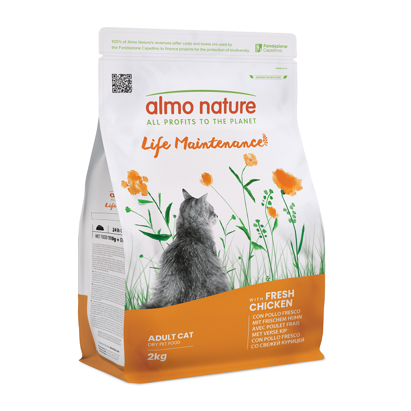 Almo Nature – Life Maintenance系列 新鮮雞肉 成貓乾糧 2kg