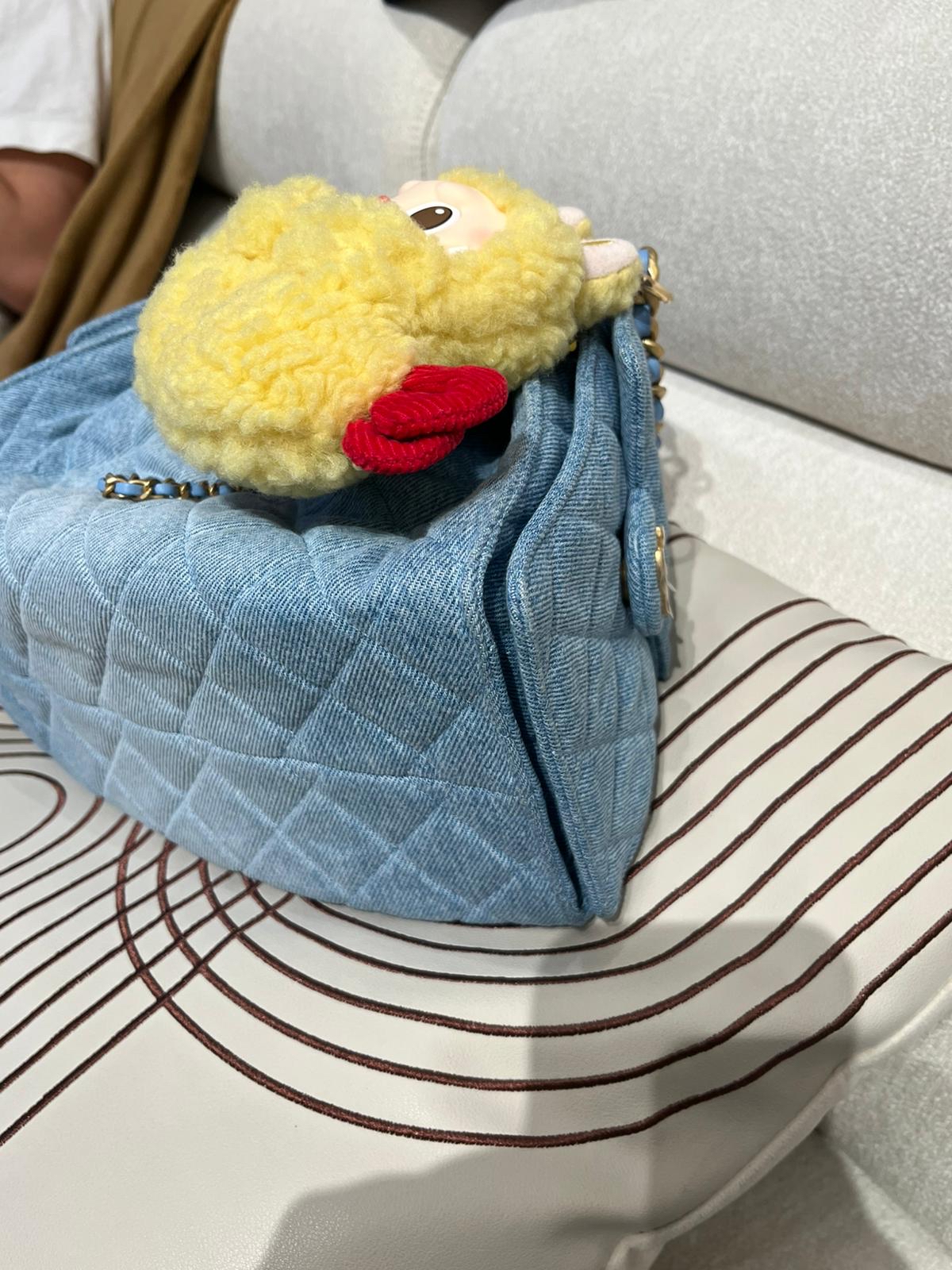 Chanel 25 Small 洗水牛仔金扣Hobo Bag 100%Authentic, 98%New ✅晶片✅Dust bag✅Box 