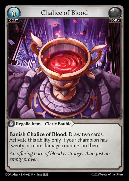 Chalice of Blood / DOA-Alter-027 (R)