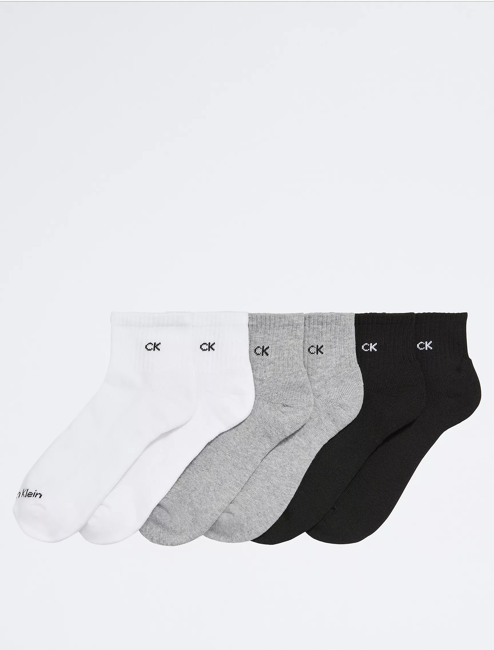 Calvin Klein Basic Cushion Quarter 6-Pack Socks 男裝中筒襪 6 對裝 🧦