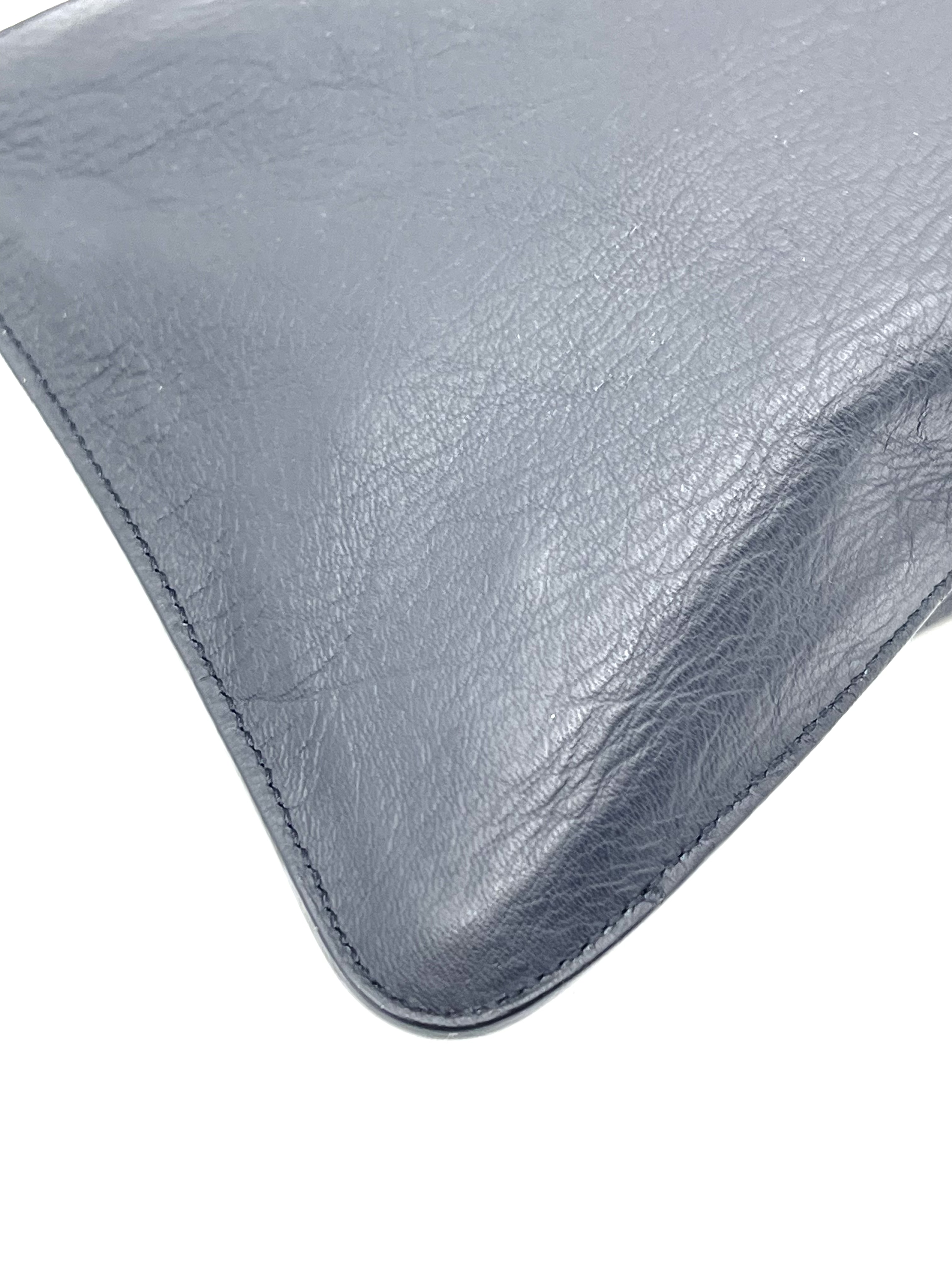 Pre-owned Balenciaga Blue Leather City Clip Clutch Bag / Product Code: 26032405