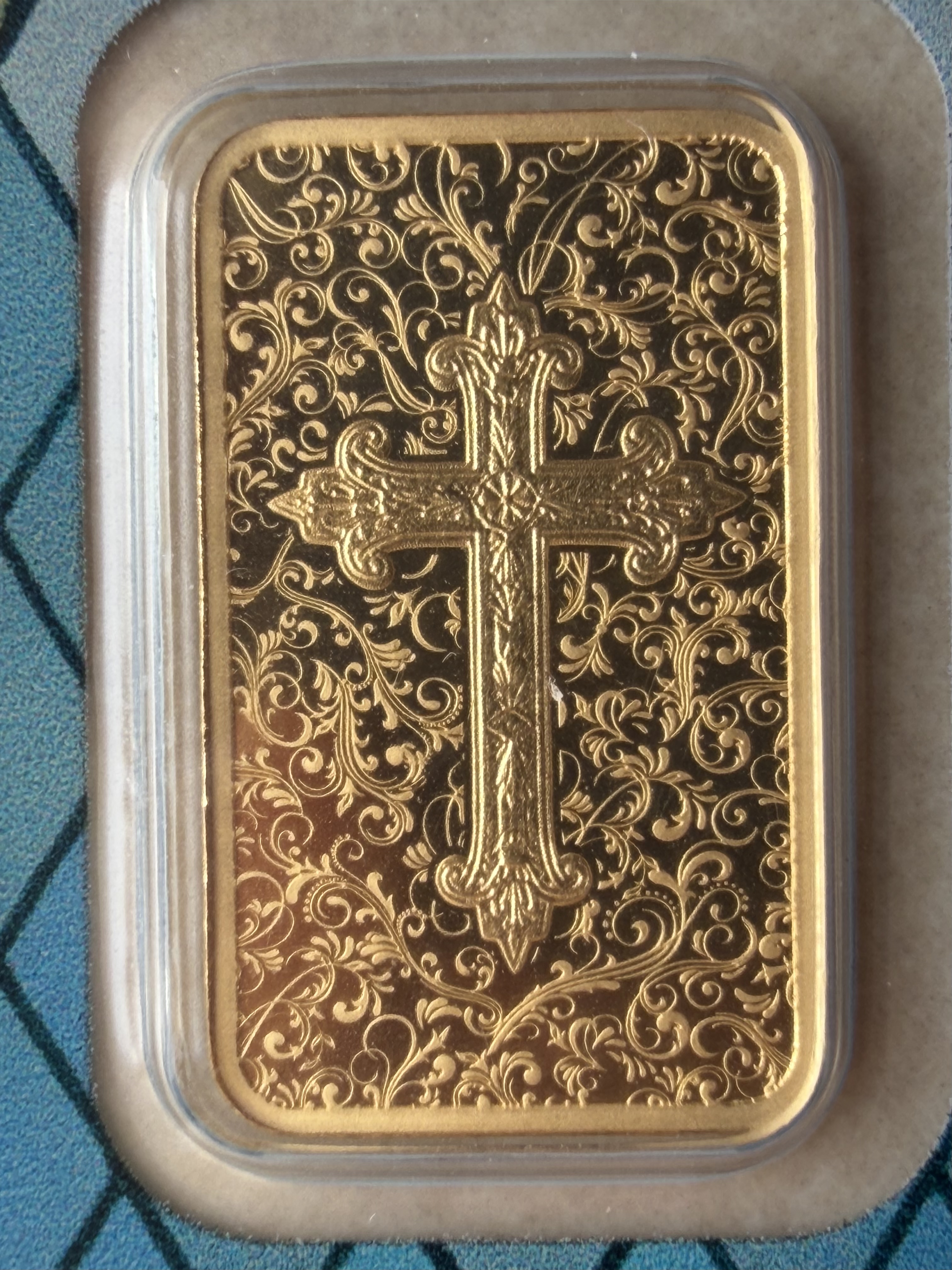 (SN 693) PAMP Cross Christianity 5g 🇨🇭Swiss Fine Gold Bar 999.9 十字基督