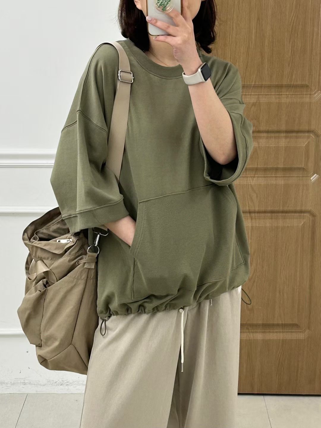 KI OY 外插袋中袖top