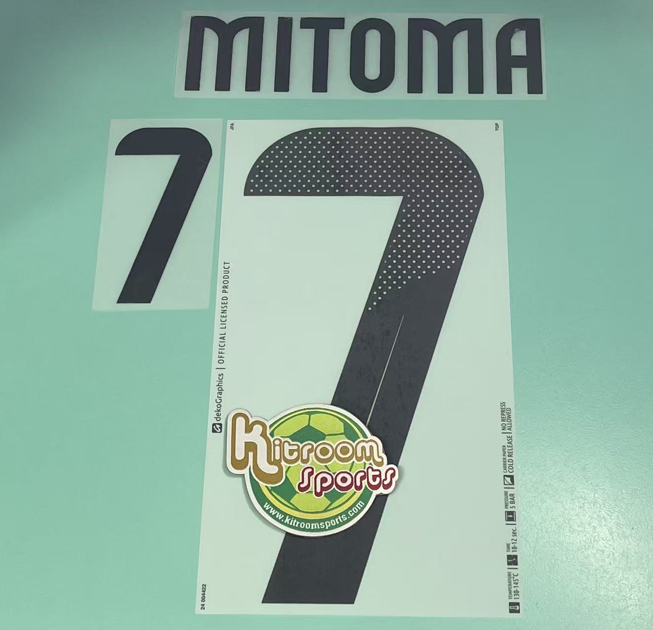 2024 Japan Away Nameset #7 MITOMA