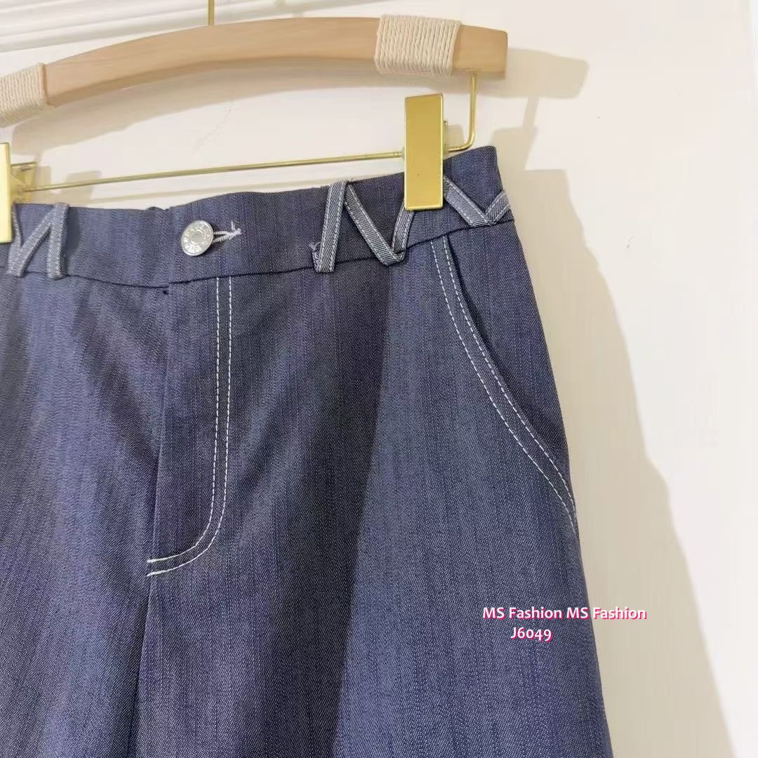 J6049 韓國🇰🇷特色腰闊筒褲