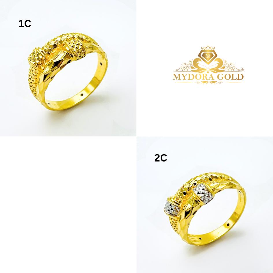 MYDORA Cincin Diamond Duo Glam (5G) l EMAS 916/22K
