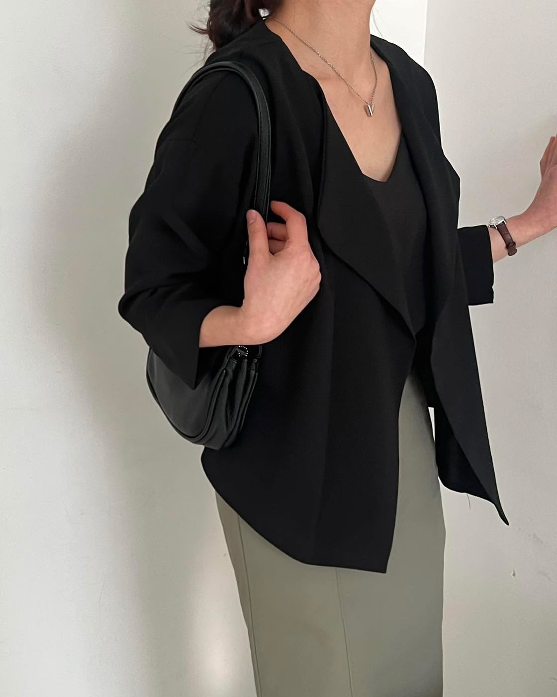 雪紡反領西裝外套