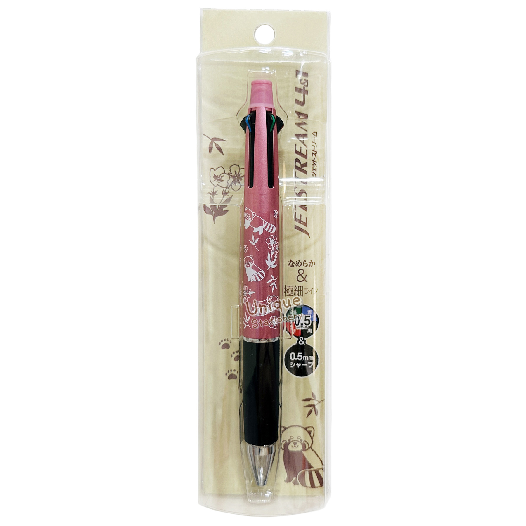 現貨｜小熊貓 Red Panda 日本製 uni Jetstream 4&1 多功能 5用筆 0.5mm 4色原子筆 + 0.5mm 鉛芯筆 (653090)