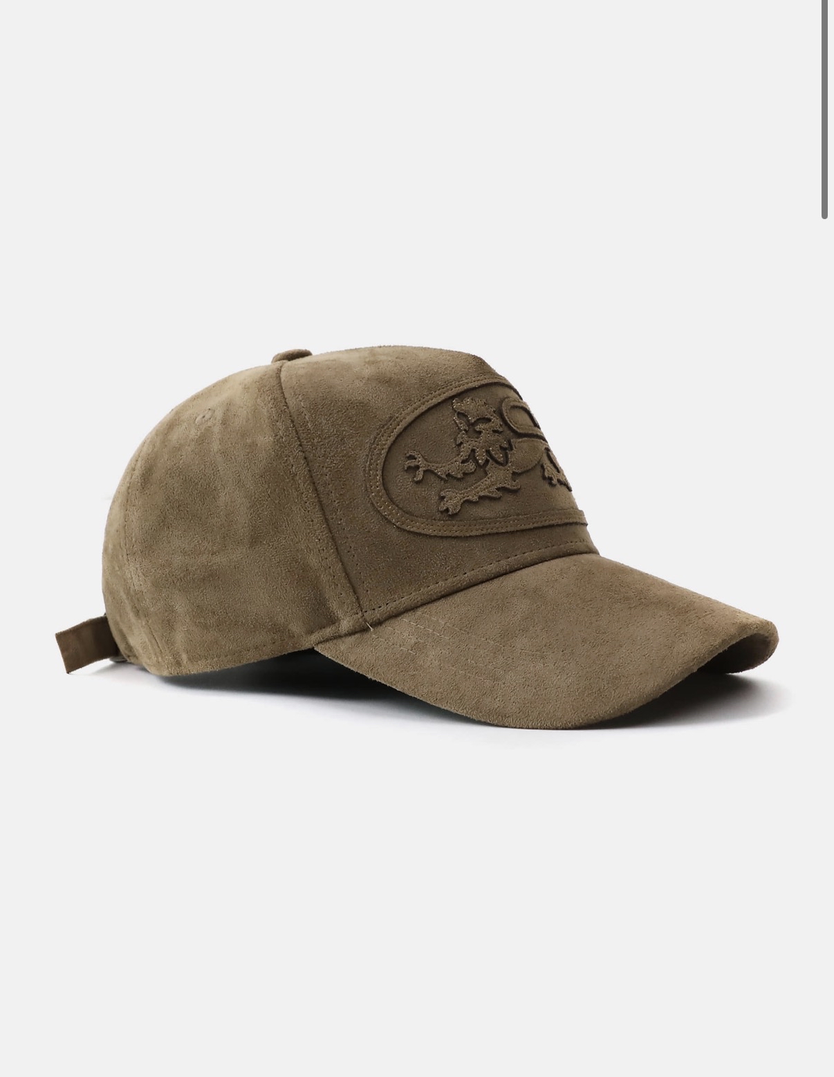 BADBLOOOD直播限時優惠 [w-hat25-025] Mystic Big Patch Ball Cap - Tan Suede