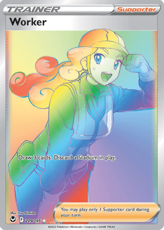Pokemon TCG Silver Tempest - Worker-209/195