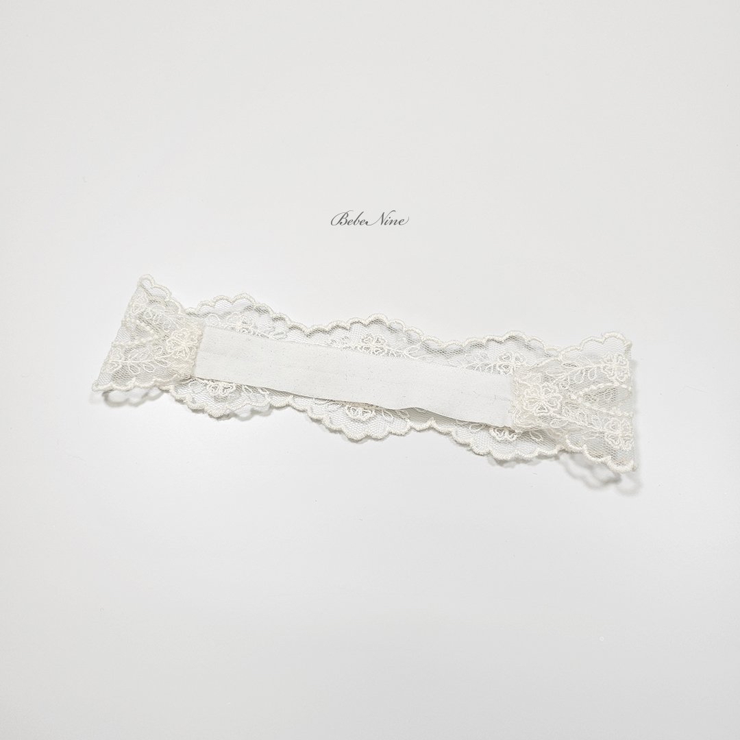 ☀️預訂 韓國直送☀️🇰🇷Bebenine蕾絲花邊髮帶兩件套
