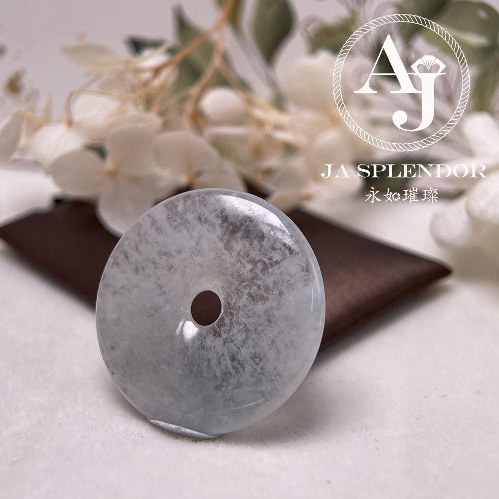 JN-3298 天然翡翠A玉 高冰特色意境棉平安扣