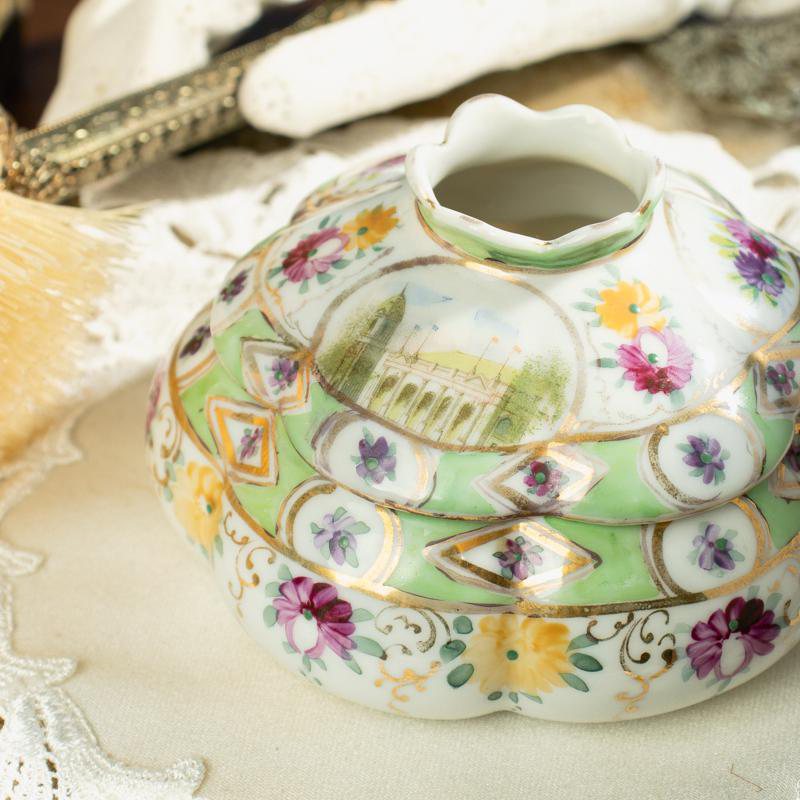 Antique Victorian Hand-painted Hair Collector - Exquisite Collection!(EA1824)