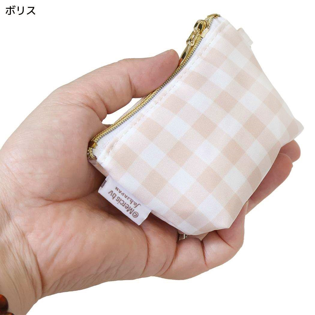 現貨｜Boris Miffy BRUNA CHECK 日版 小收納袋 / 散紙包 (MIFF-279C Brown)
