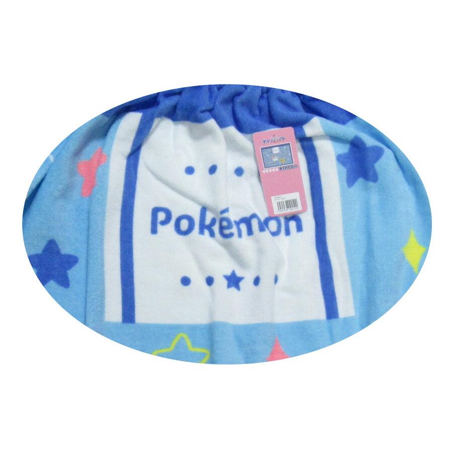 日本直送 Pokémon 寶可夢圖案裹巾 純棉沙灘浴巾 (80×120cm)