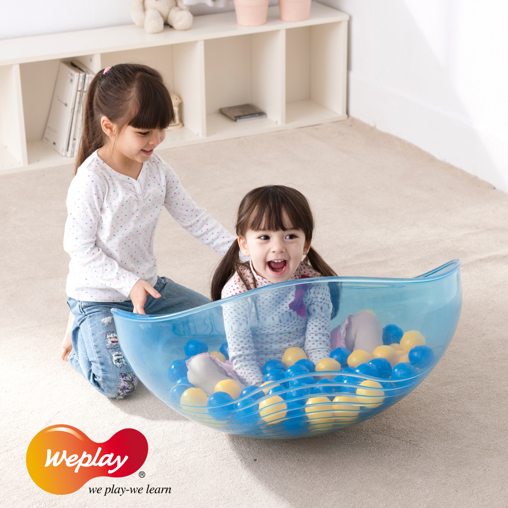 (F0472) WEPLAY 搖滾陀螺 - 嫩芽綠/透明藍