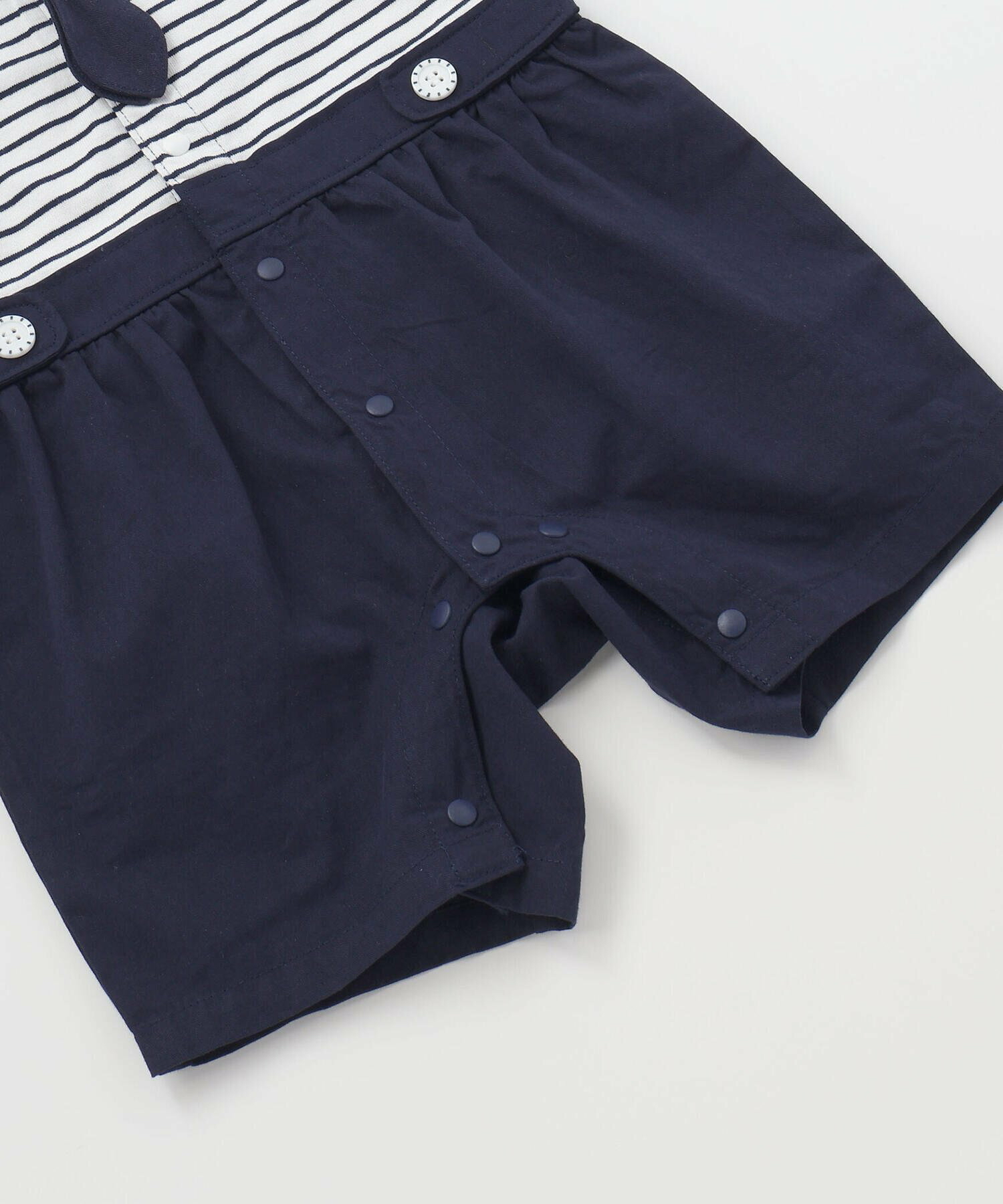 🇯🇵預訂 日本直送🇯🇵Slap Slip Baby兩色海洋風水手領短袖連身服