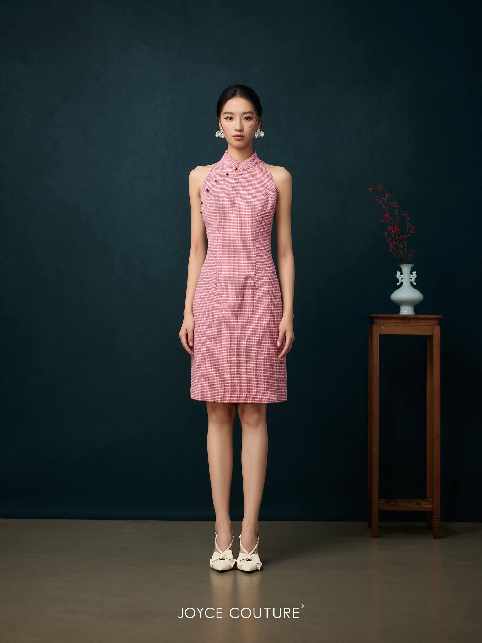 现代风格旗袍连身裙 D0094