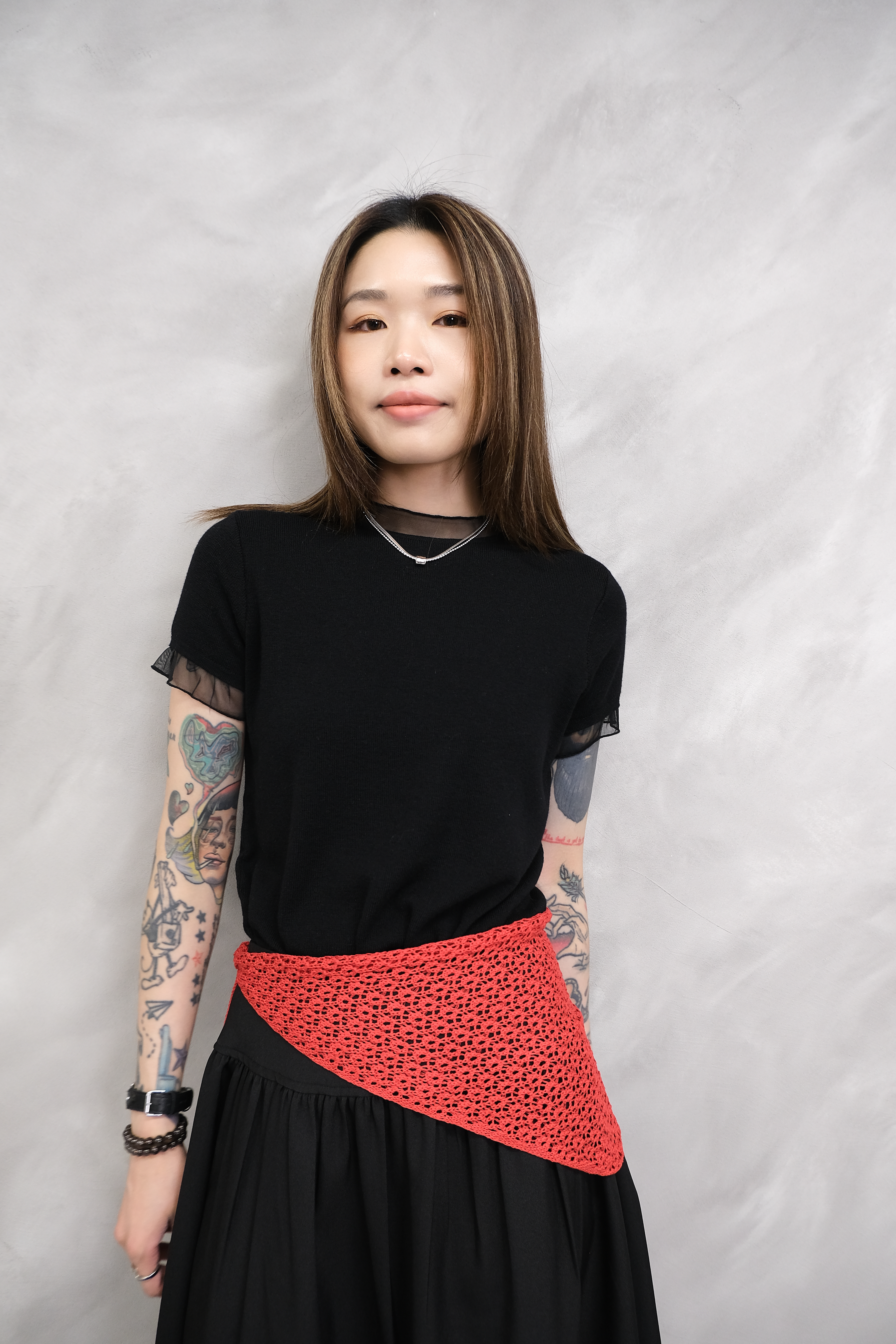 Chiffon cotton top #top122