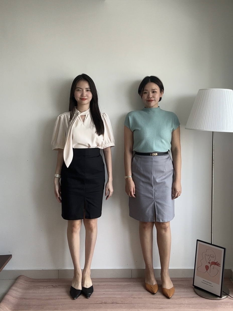 S1942 Midi Pencil Skirt - 4 Colors 