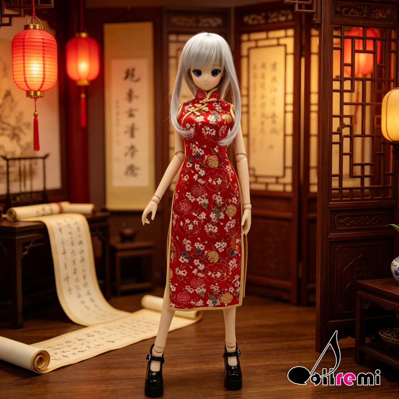 【dollremi】(DD0150) 織錦旗袍 Cheongsam 
