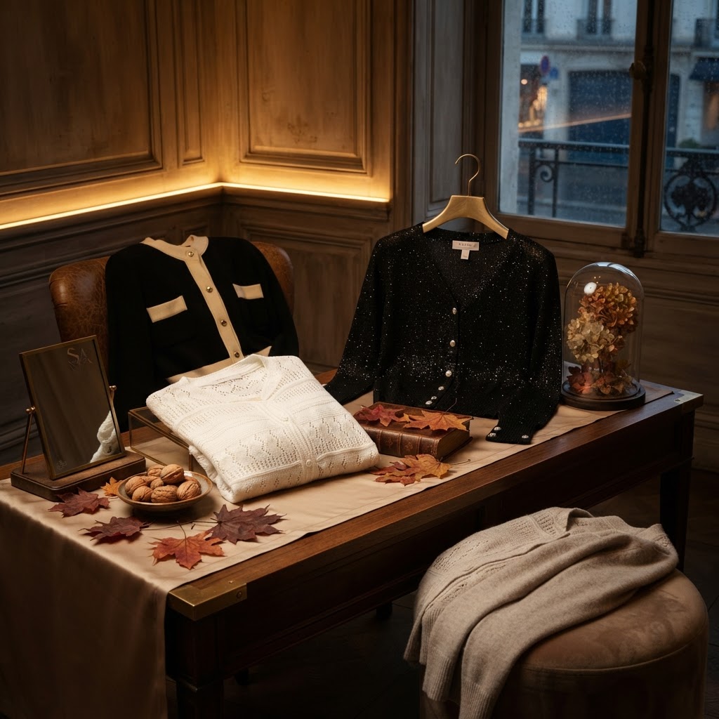 ♥︎ Parisian Chic 拼色小香風針織外套 *Special price*